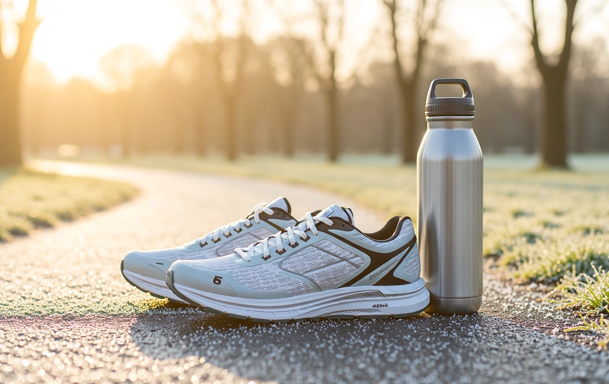 Potecă de alergare în zori